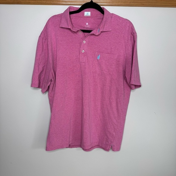 Johnnie-O Pink Polo Shirt Classic Design - Picture 1 of 6